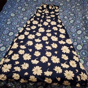 Blue floral sun dress